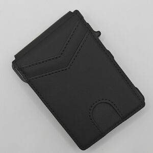 Sleek Black Card Holder